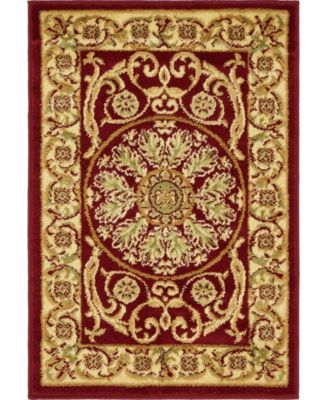 Bayshore Home Belvoir Blv2 Red 2' 2" X 3' Area Rug - Macy's