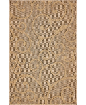 Bridgeport Home Pashio Pas7 Light Brown 5' x 8' Area Rug