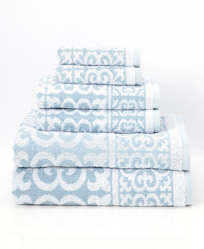 Cobra Arabesque 6-Piece 100% Cotton Bath Towel Set - Macy's