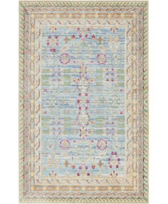 Bayshore Home Malin Mal2 Blue 5' x 8' Area Rug - Macy's