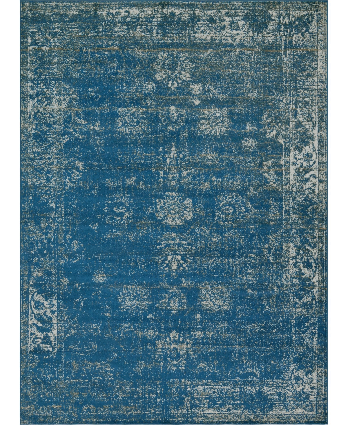 Bayshore Home Basha Bas1 Blue 8' x 11' Area Rug - Blue