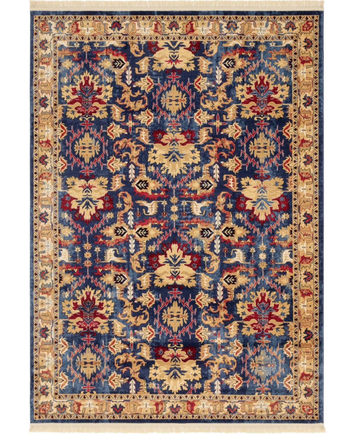 Bayshore Home Borough Bor1 7' x 10' Area Rug - Blue