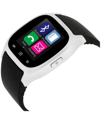 iTouch Smartwatch Silver Case with Black Strap