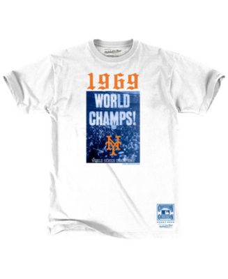 Men's New York Mets Mitchell & Ness White 1969 World Series Champs T-Shirt