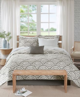 Madison Park Essentials - Sia Queen 9 Piece Reversible Complete bedding set with Cotton Sheet