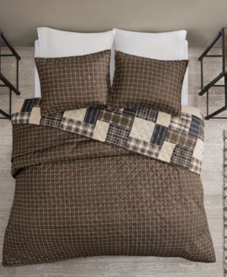 Timber Reversible 3-Pc. Quilt Set, King/California King