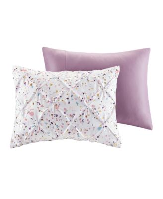 Abby Pintucked Metallic 3-Pc. Duvet Cover Set, Twin/Twin XL