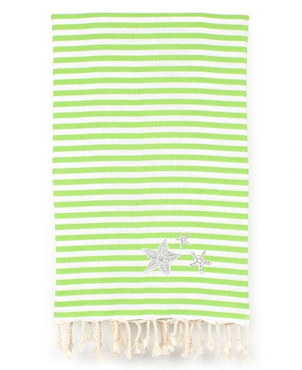 Linum Home Fun in the Sun Glittery Starfish Pestemal Beach Towel & Reviews Bath Towels Bed