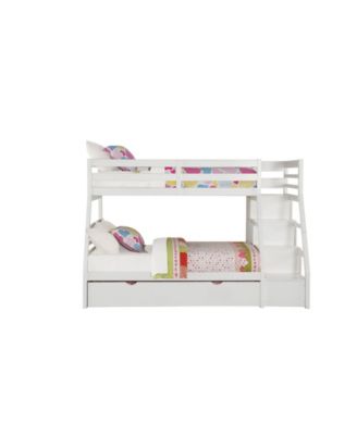 Acme Furniture Jason Twin Over Full Bunk Bed With Storage, Ladder ...