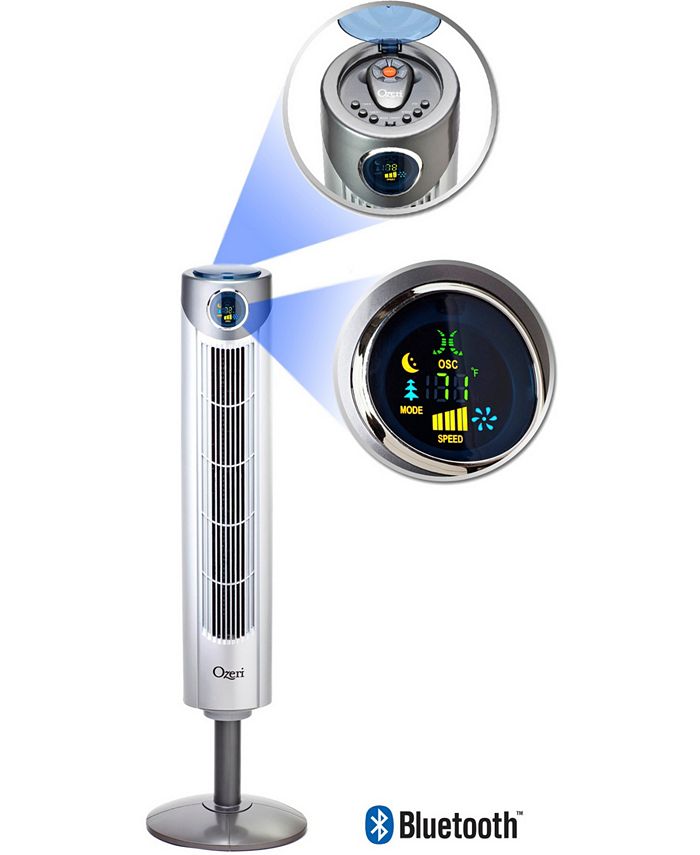 Ozeri Ultra 42" Tower Fan with Bluetooth and Noise Reduction Technology