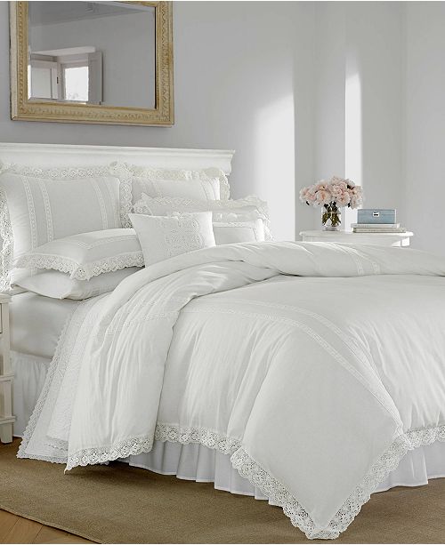 Laura Ashley Annabella White Comforter Set Full Queen Reviews