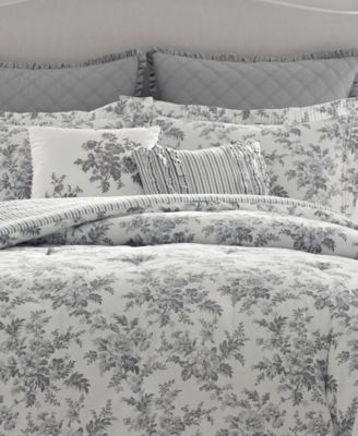 Annalise Floral Comforter Set, Full/Queen