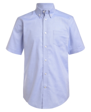 Nautica Little Boys Stretch Blue Oxford Shirt