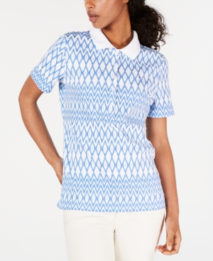 Tommy Hilfiger Cotton Printed Polo Top Created for Macy's