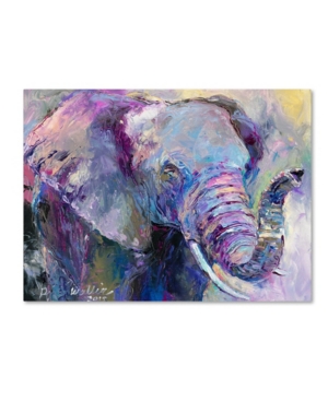 Trademark Global Richard Wallich 'blue Elephant' Canvas Art In Multi