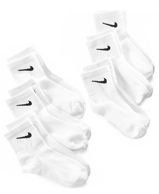 Nike Kids Socks, Boys Standard 1/4-Ankle 6-Pack Socks - Underwear ...