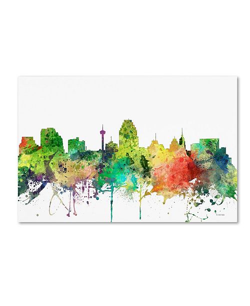 Trademark Global Marlene Watson San Antonio Texas Skyline Sp