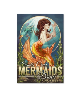 Trademark Global Lantern Press 'mermaid' Canvas Art In Multi