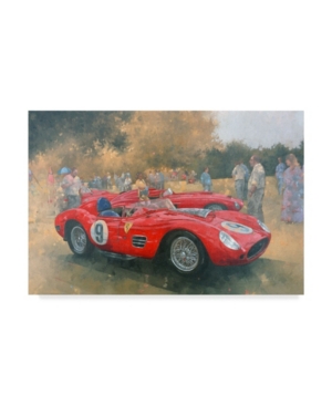 Trademark Global Peter Miller 'ferrari, Day Out At Meadow Brook' Canvas Art In Multi