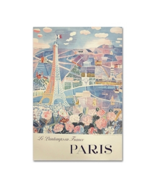 Trademark Global Vintage Apple Collection 'printemps Paris' Canvas Art In Multi