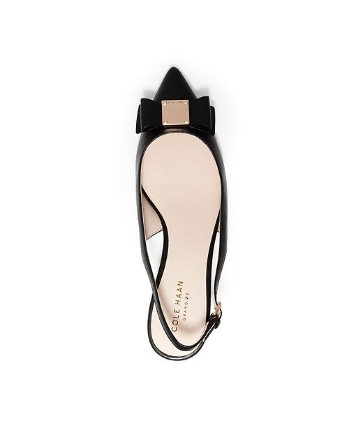 tali bow slingback pump