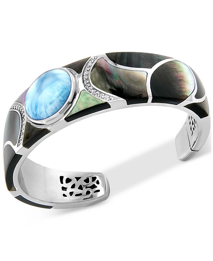 Marahlago Multi-Gemstone Cuff Bracelet in Sterling Silver - Macy's
