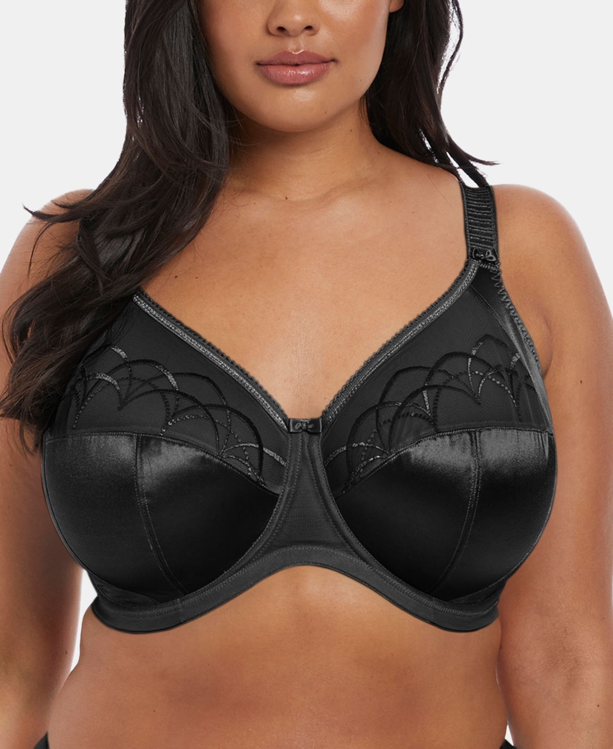 Cate Full Figure Underwire Lace Cup Bra EL4030, Online Only - Berry
