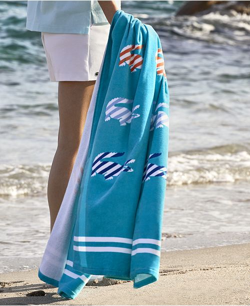 Lacoste Sunny Cotton 36" x 72" Beach Towel & Reviews Bath Towels