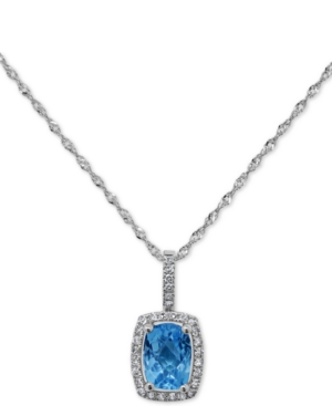 image of Peridot (3/4 ct. t.w.) & Diamond (1/10 ct. t.w.) 18