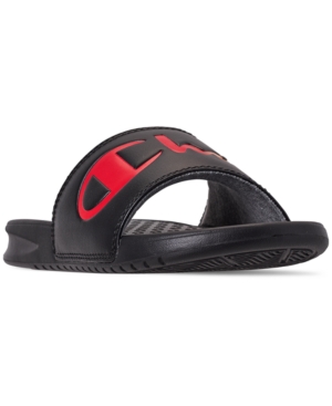 Champion Women's Super Slide Split Script Slide Sandals from Finish Line