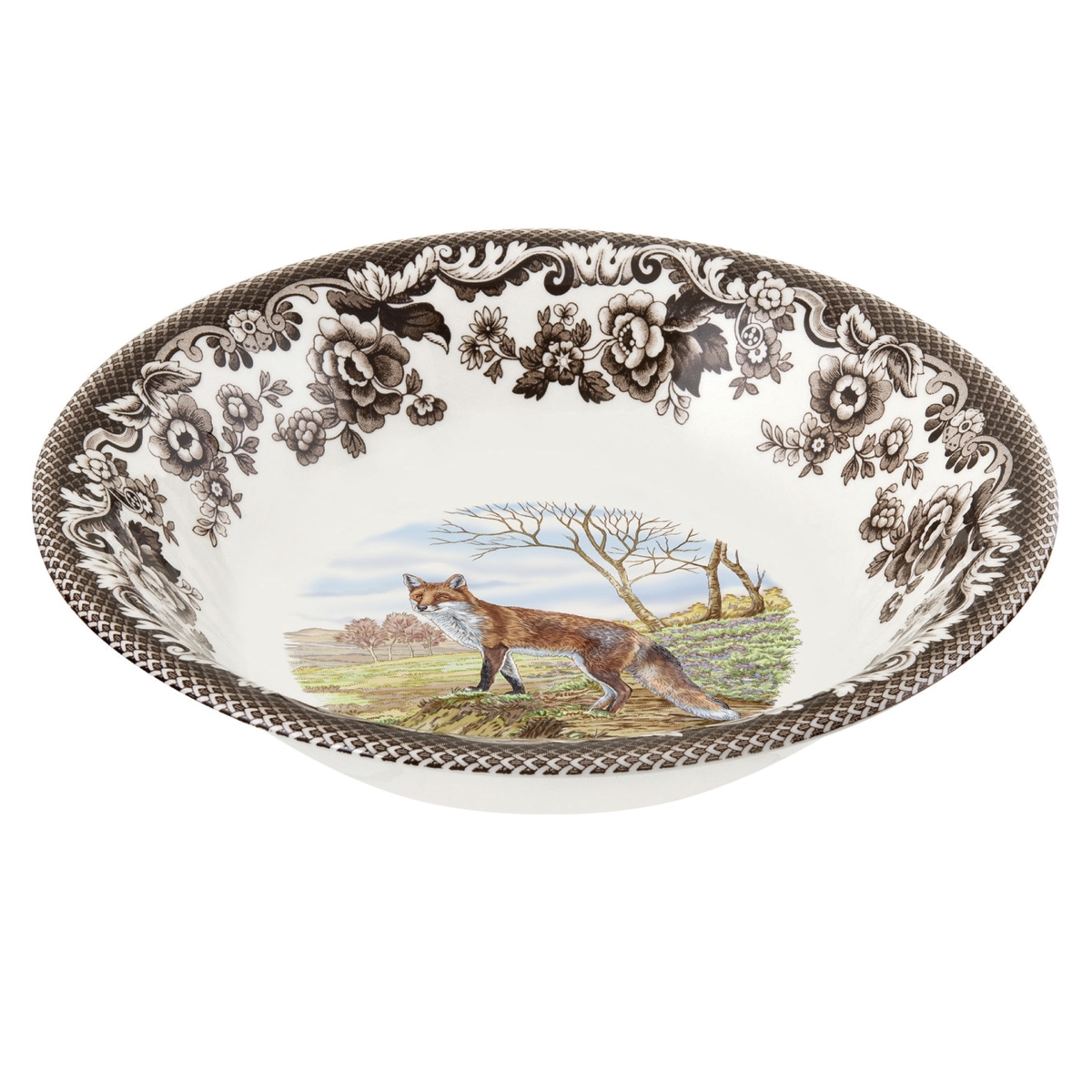 Woodland Red Fox Ascot Cereal Bowl - Brown
