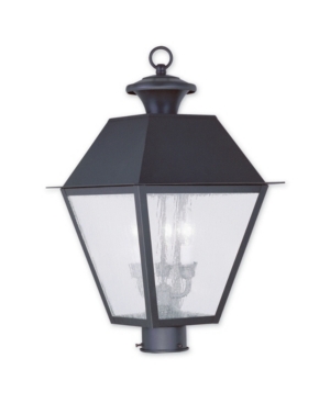 Livex Mansfield 3-Light Outdoor Post Lantern
