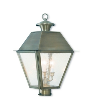 Livex Mansfield 3-Light Outdoor Post Lantern