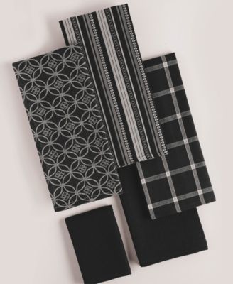 Assorted Dishtowel and Dishcloth, Set of 5
