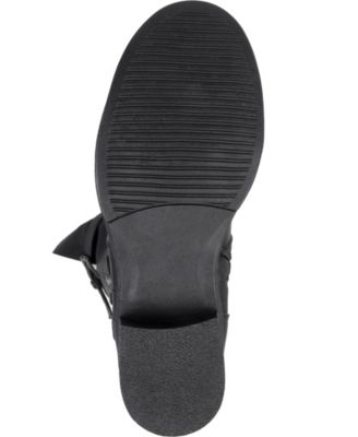 Women's Bite Wide Calf Knee High Buckle Boots