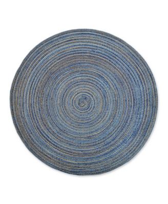 Variegated Round Woven Placemat, Set of 6