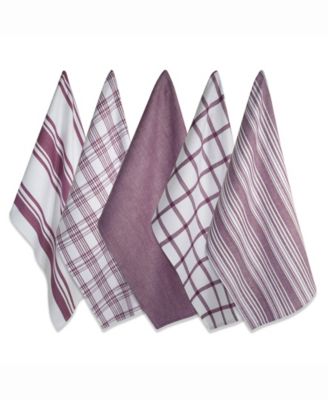 Assorted Woven Dishtowel, Set of 5
