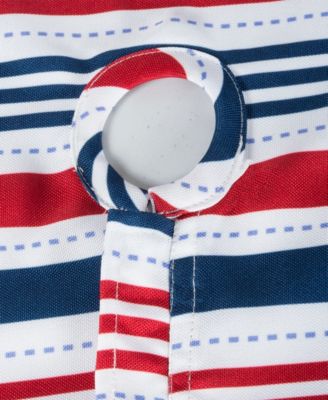 Patriotic Stripe Outdoor Tablecloth with Zipper 60" x 84"