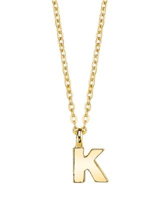 Gold-Tone Initial Necklace 20"