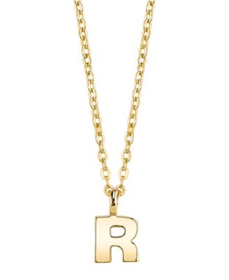 Gold-Tone Initial Necklace 20"