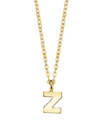 Gold-Tone Initial Necklace 20"