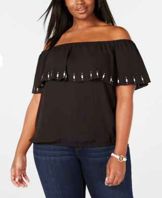 michael kors plus size blouses