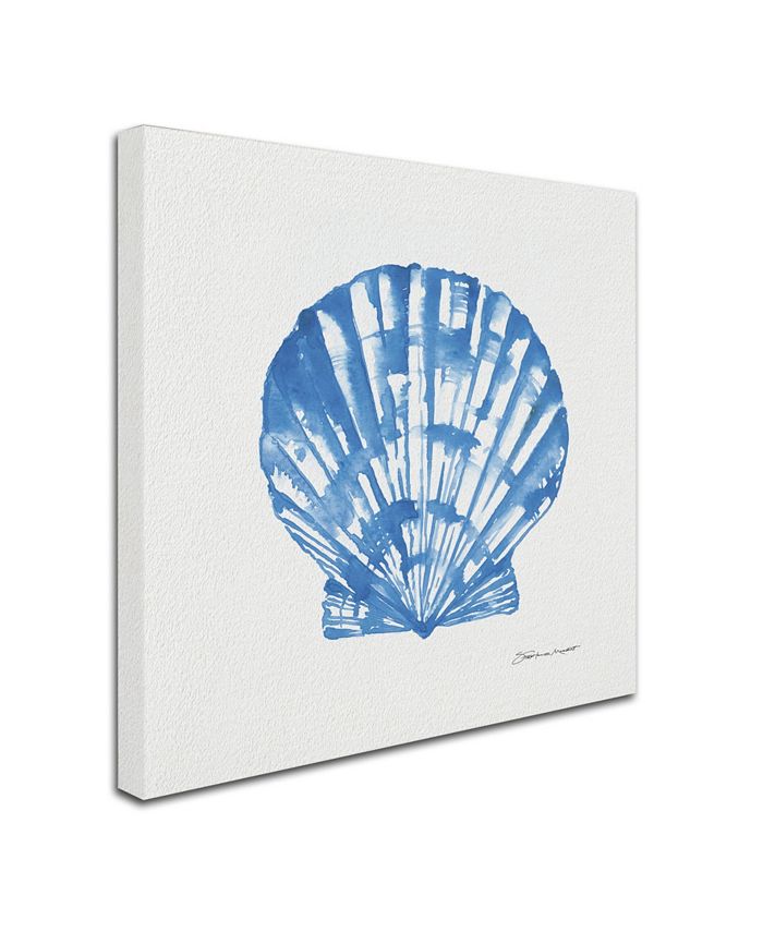 Trademark Global Stephanie Marrott 'Shell In Blue' Canvas Art - 14