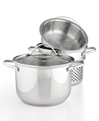 Tools of the Trade Stainless Steel 8 Qt. Covered Stockpot with Pasta ...