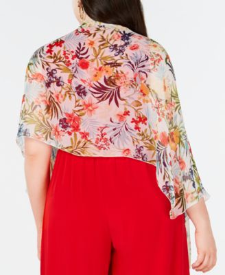 INC International Concepts INC Rainforest Botanical Crescent Scarf, Created for Macy's