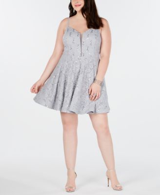 macy's fit and flare cocktail dress