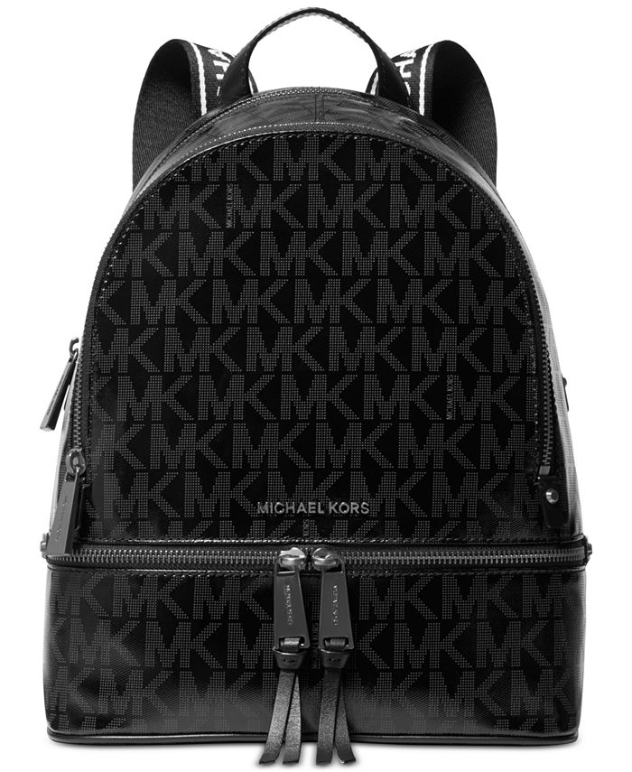 Michael Kors Signature Rhea Glossy Backpack & Reviews - Handbags &  Accessories - Macy's