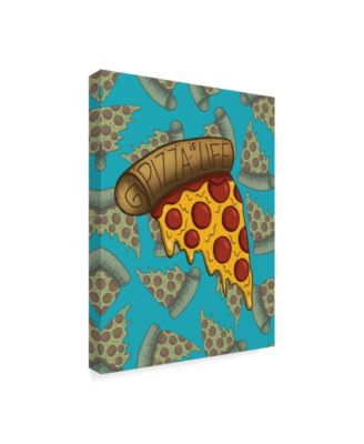Lauren Ramer 'Pizza Is Life' Canvas Art - 14" x 19"