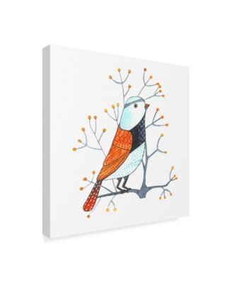Michelle Campbell 'Bird Design 3' Canvas Art - 14" x 14"