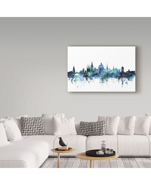 Trademark Global Michael Tompsett Oxford England Blue Teal Skyline Canvas Art 19 X 12 Reviews All Wall Decor Home Decor Macy S